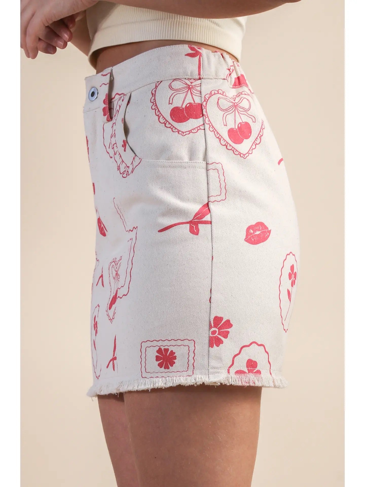 Graphic Mini Skirt