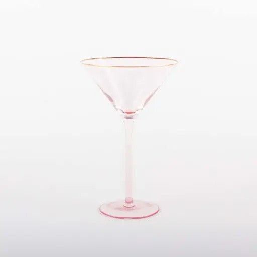 Light Pink Martini Glass