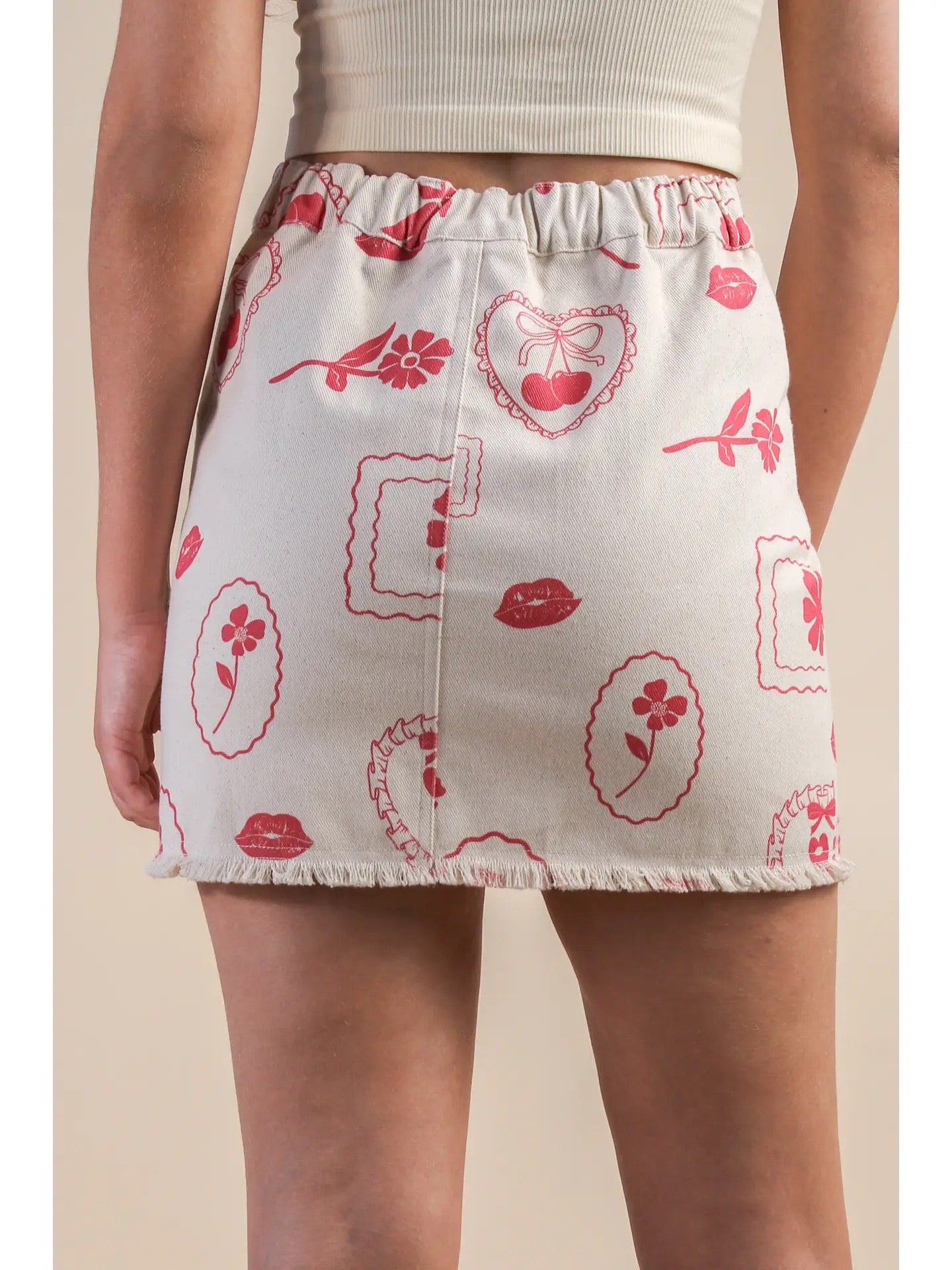 Graphic Mini Skirt