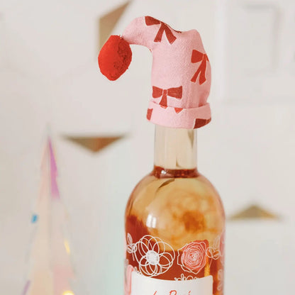 Red Bows - Wine Bottle Topper