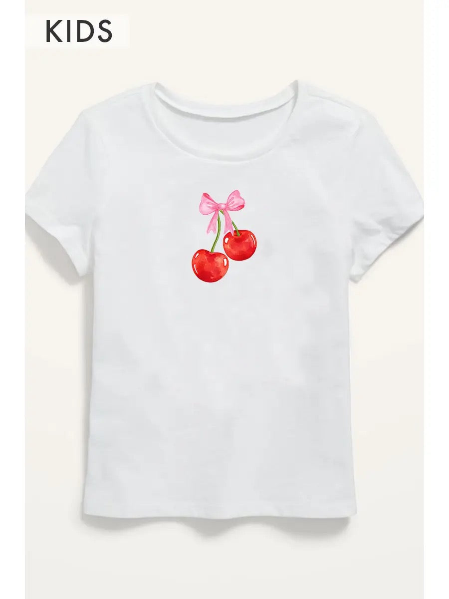 Kids Coquette Bow Graphic Tee