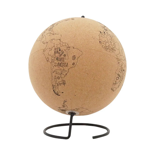 Cork Globe with Push Pins