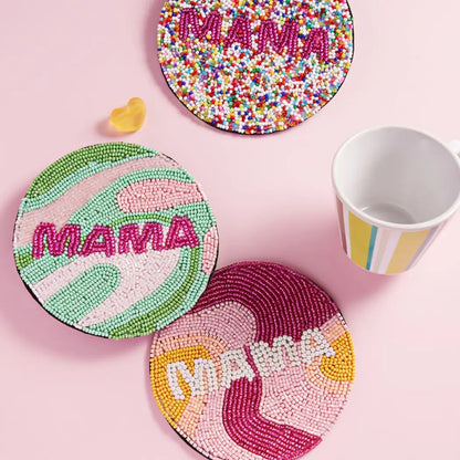 MAMA Beaded Coaster