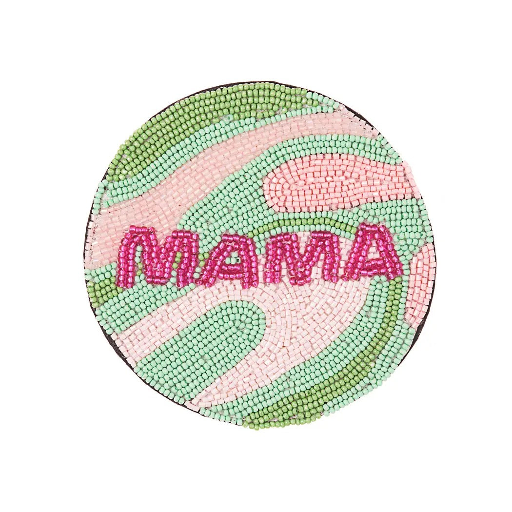 MAMA Beaded Coaster