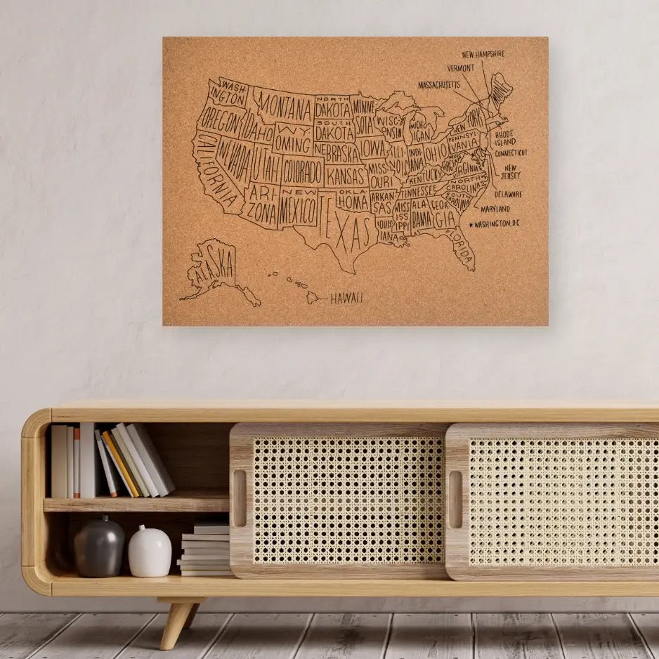 Cork Map- USA