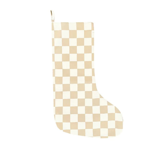 Stocking Checkered Taupe