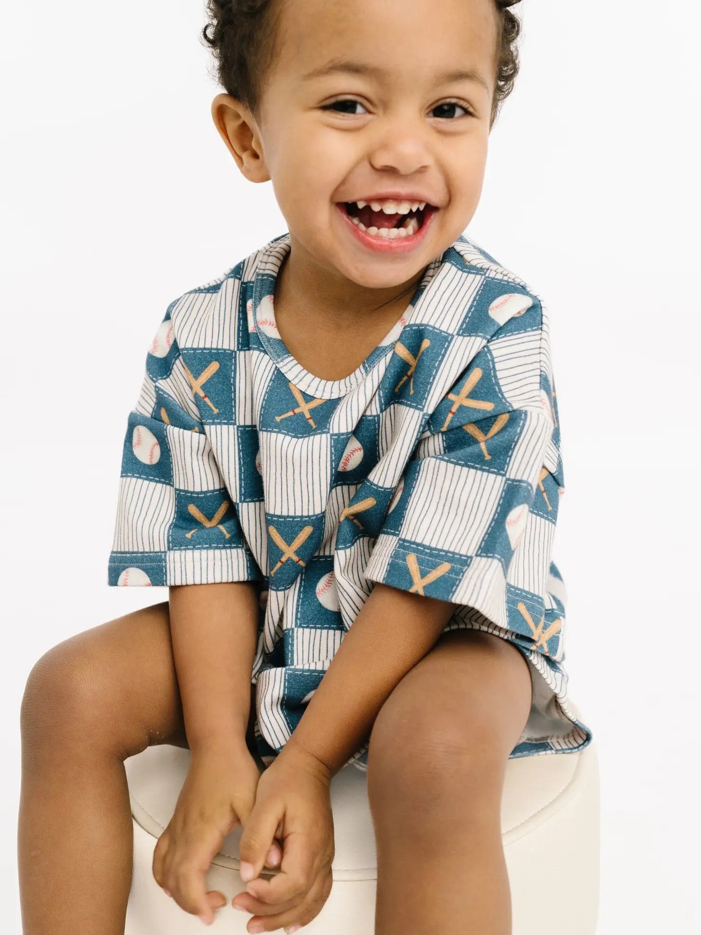 Baseball Patchwork Slouchy Set