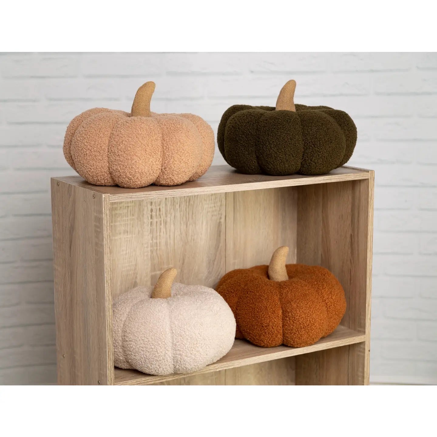 Sherpa Pumpkin Pillow