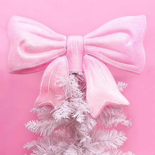 Pink Bow Christmas Decor