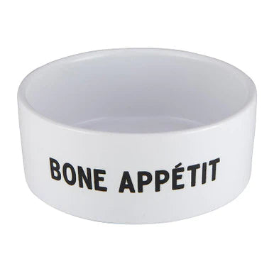 Ceramic Pet Bowl- Bone Appetit