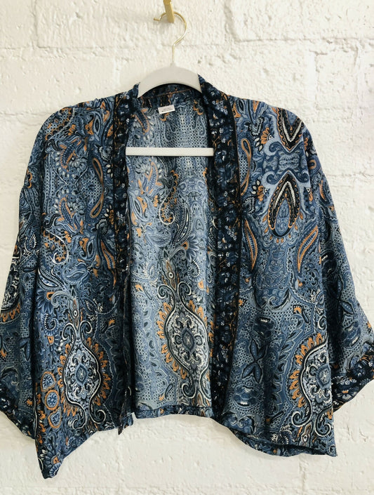 100% Silk Kimono Blouse