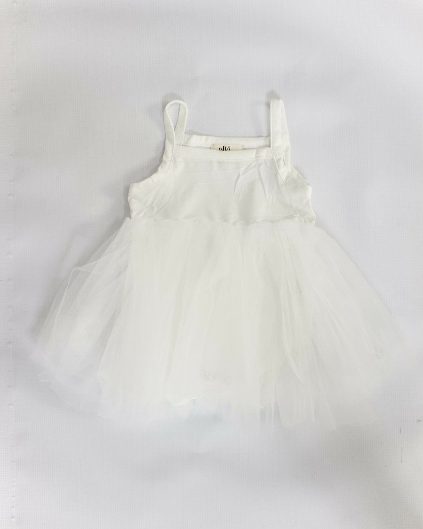 Bamboo Spaghetti Strap Tutu 'WHITE'