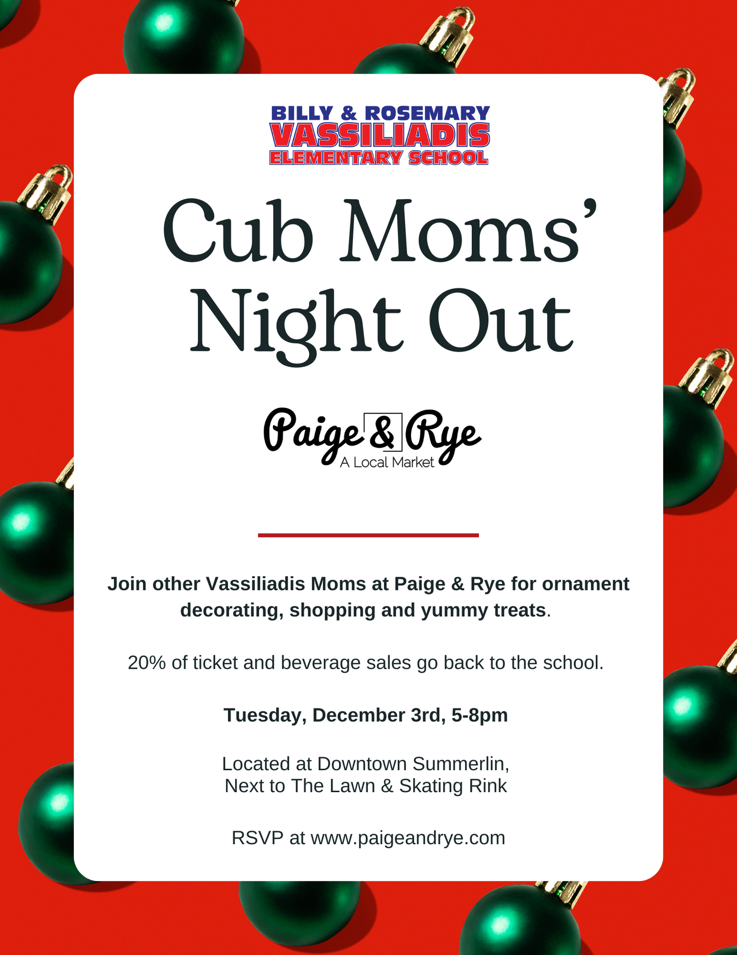 Cub Moms' Night Out