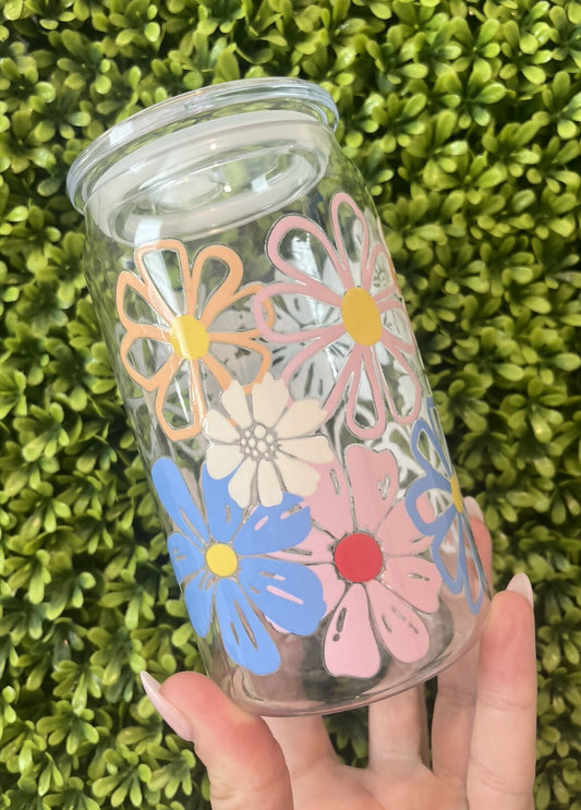 Blooming Acrylic Can Cup