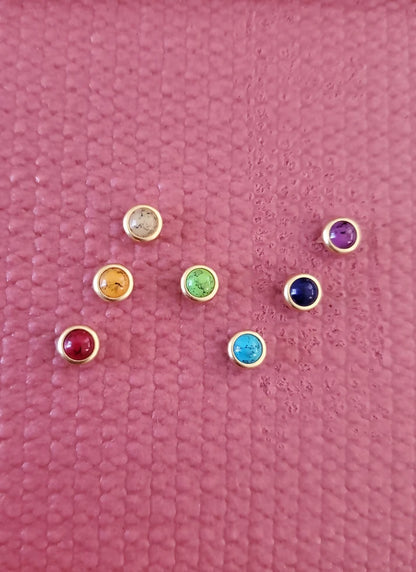 Yoga Mat Charms OG Chakras in Gold Stone