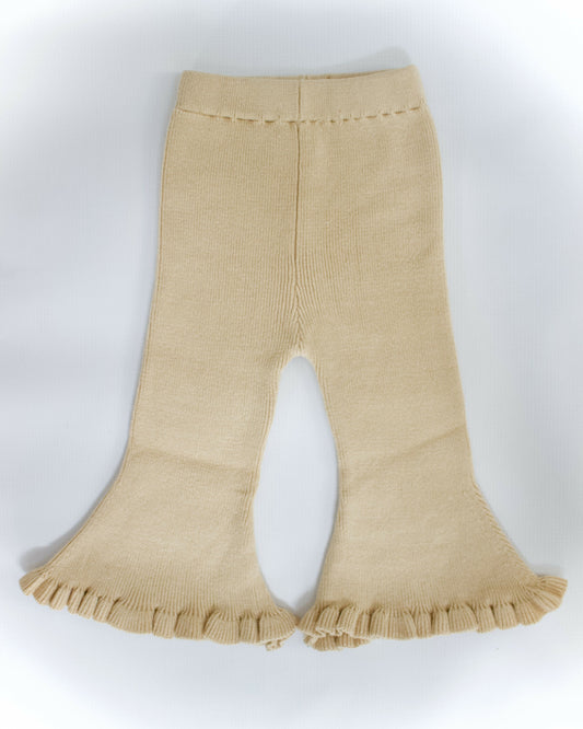 Knitted Bell Bottoms 'CREAM'