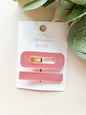 Rectangle Resin Hair Clip Set