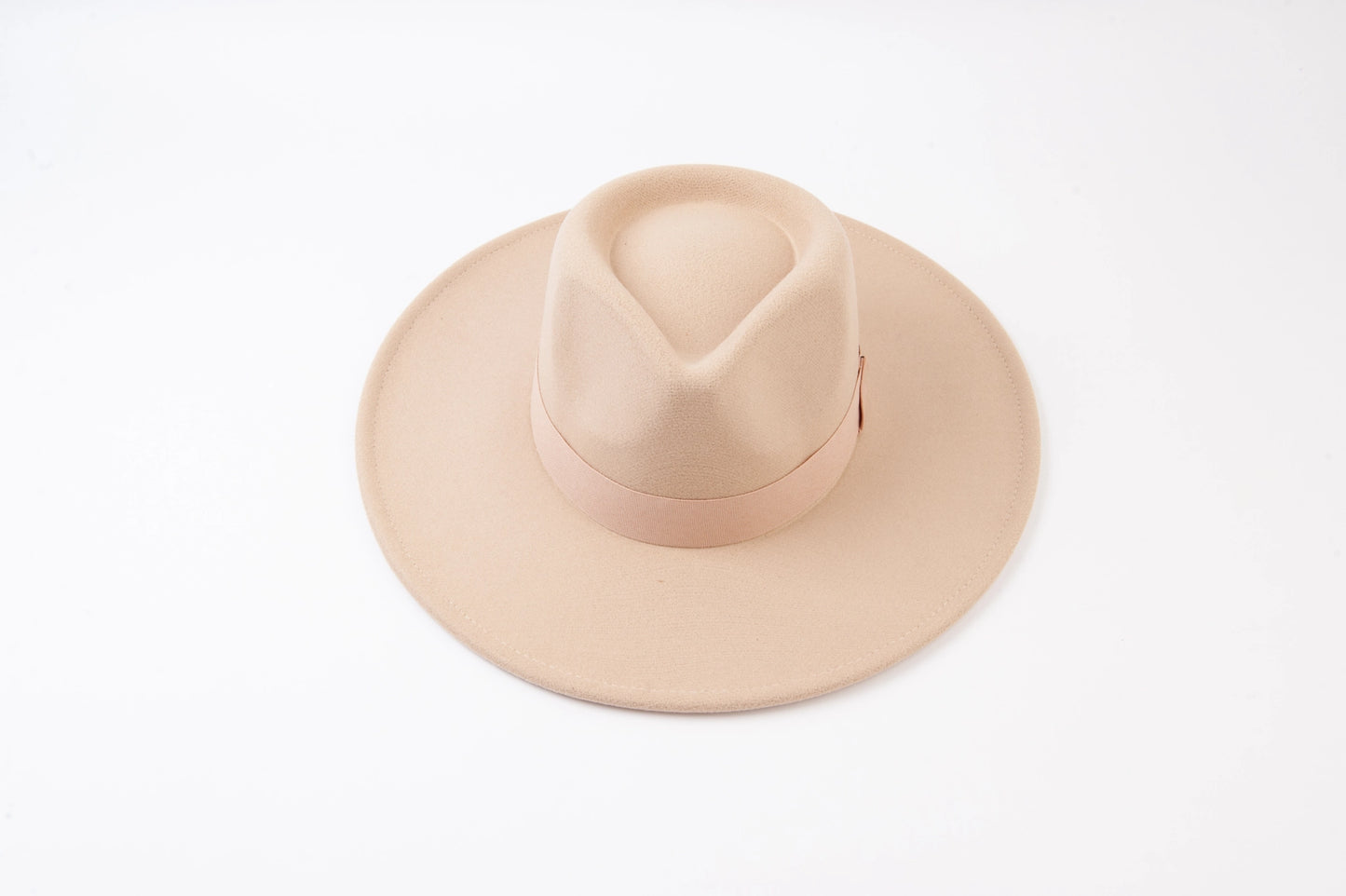 Vegan Felt Rancher Hat-Dune
