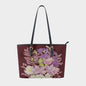 Purple Blooms Shoulder Tote Bag