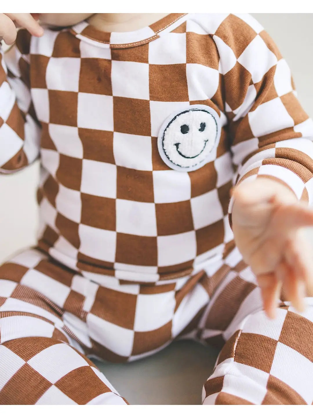 Checkered Smiley Lounge Set