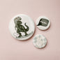 Surfer Dino Button Pins