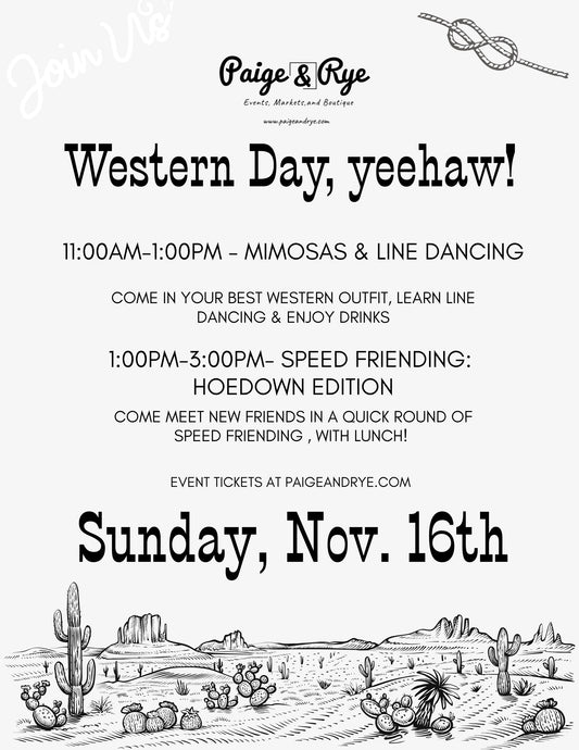 Western Day at Paige & Rye
