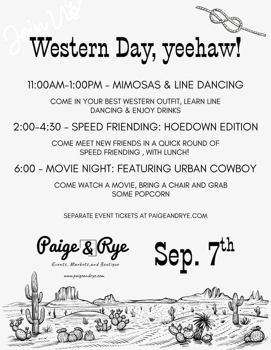 Western Day at Paige & Rye