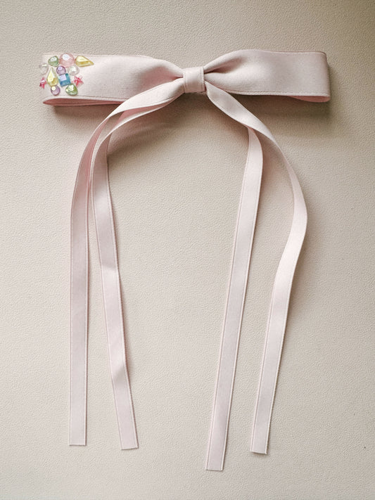 Pink bedazzled bow