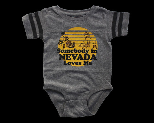 Somebody In Nevada Loves Me Ringer T-shirt/Onesies