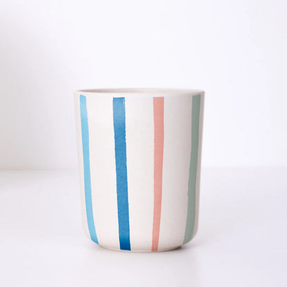 Bright Stripe Bamboo Fibre Cups