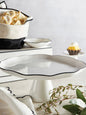 Large Pedestal Tray - Black & White