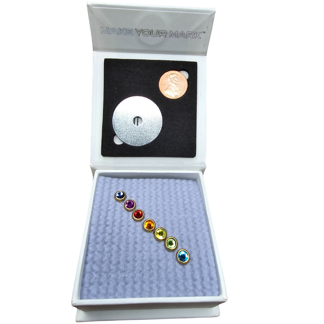 Yoga Mat Charms OG Chakras Gold Gems