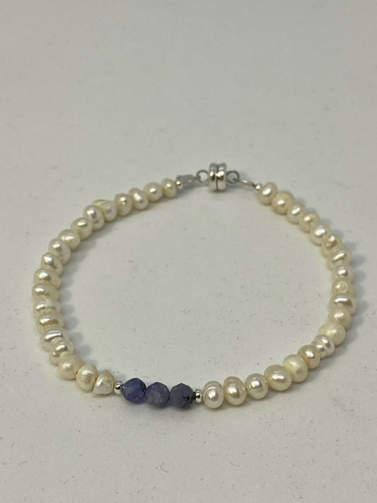 Pearl & Tanzonite Bracelet