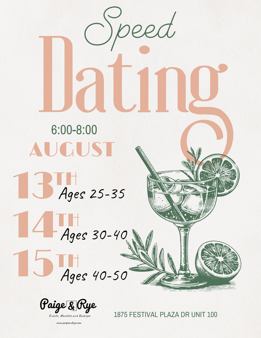 Speed Dating at Paige & Rye