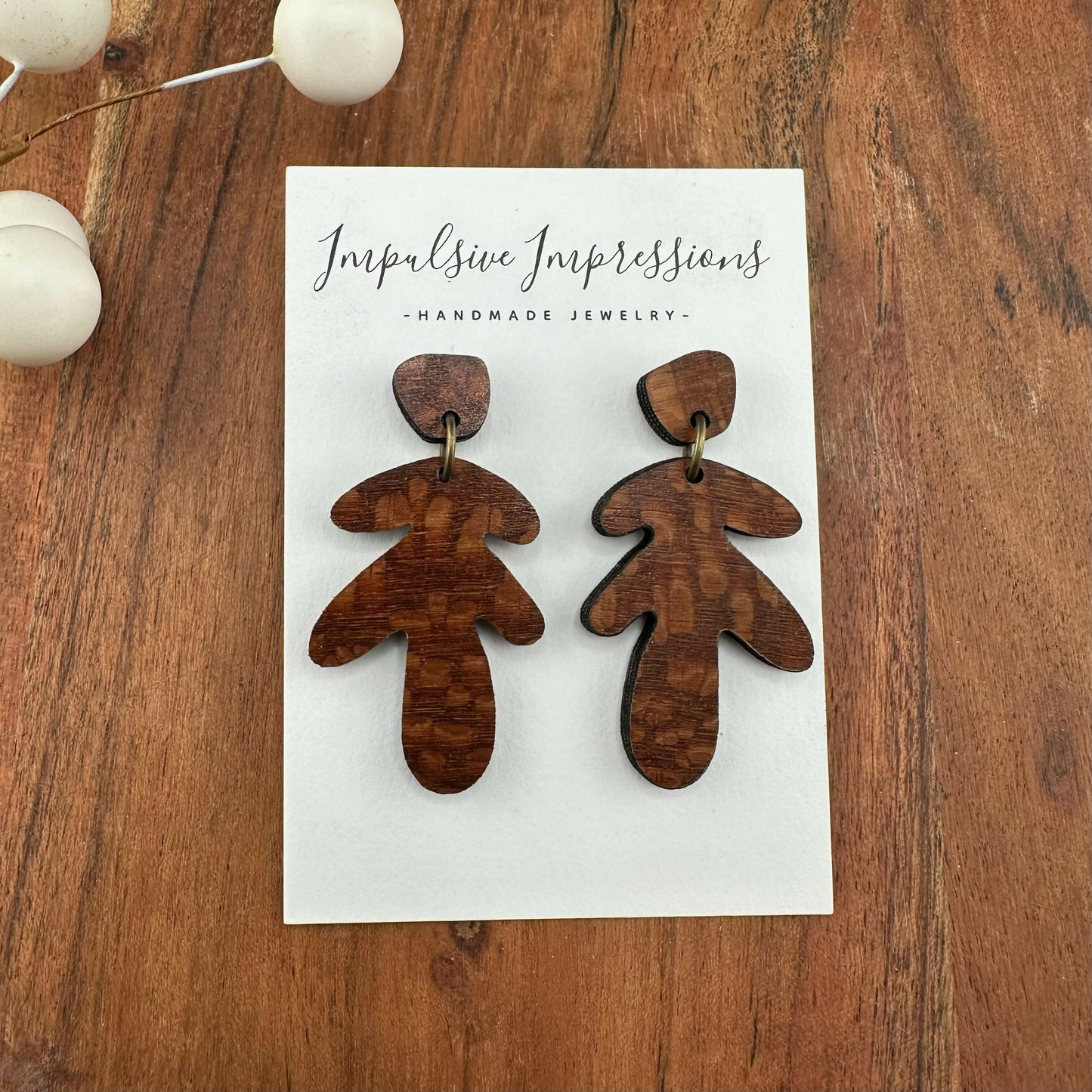 Organic Style Lacewood Earrings