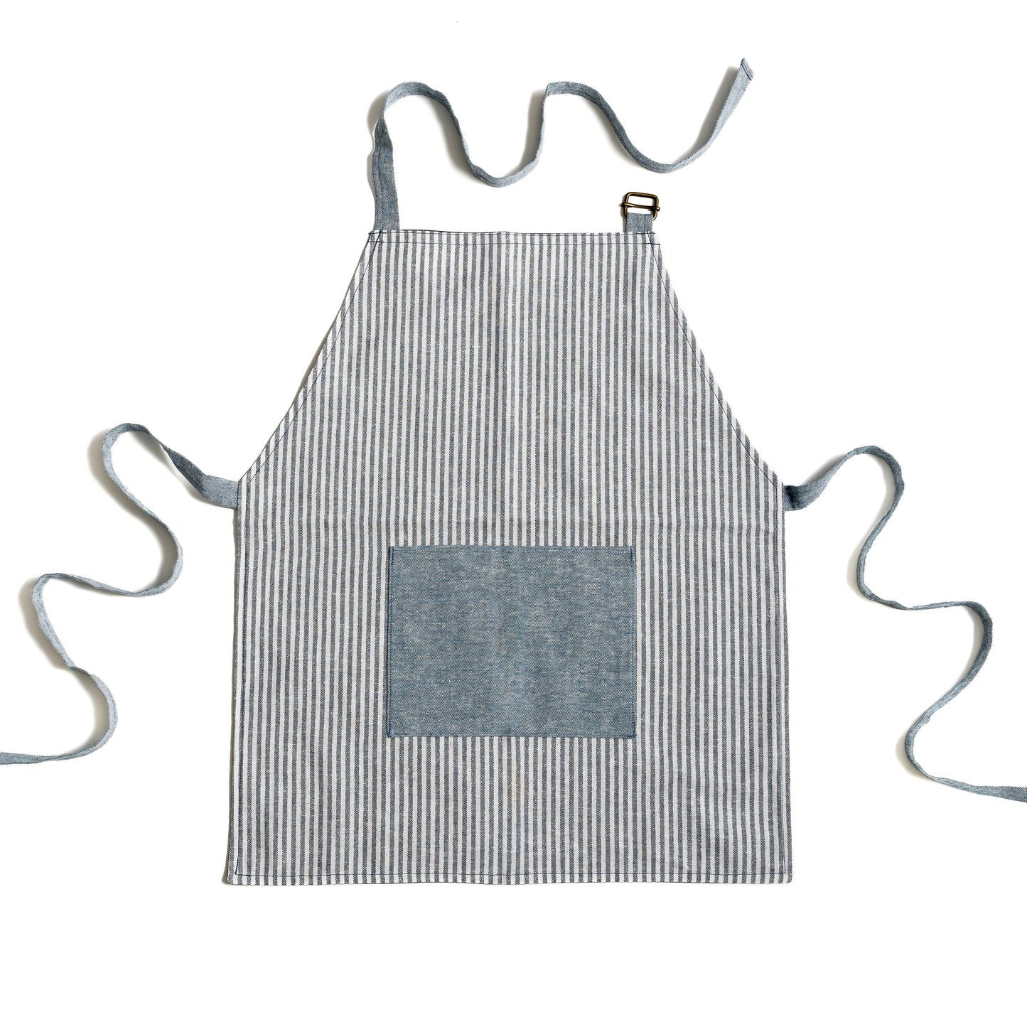 Kid's Apron In Blue Stripes