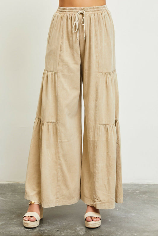 Taupe Wide Leg Pant