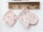 Kid's Toy Oven Mitt & Pot Holder Set In Pastel Rainbows