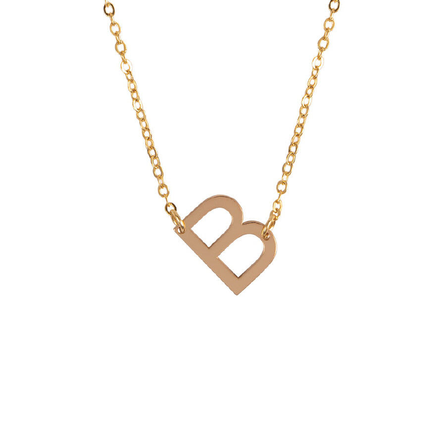 Slanted Initial Necklace