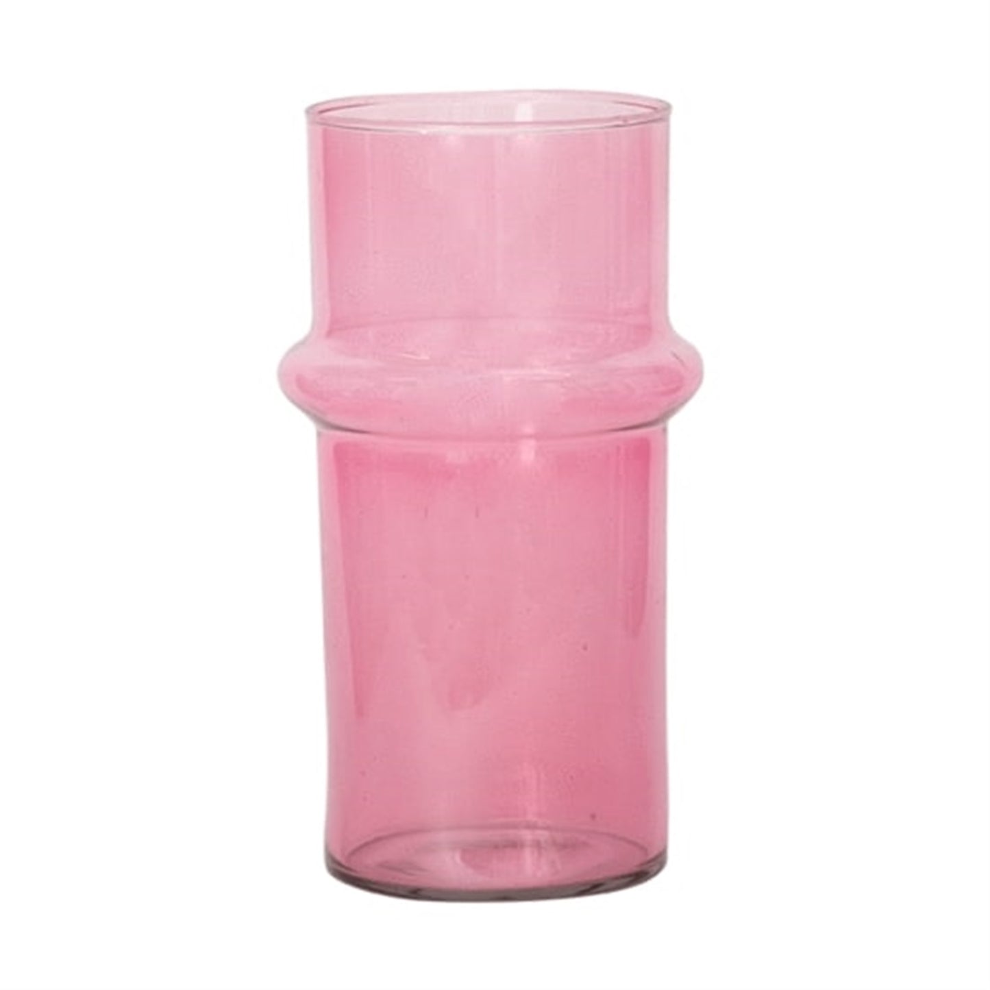 Recycled Glass Vase- Pink