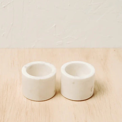 Marble Spice Cellar Pair